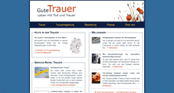Desktop Screenshot of gute-trauer.de